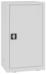 MALOW Fém műhelyszekrény, 104 x 60 x 43, 5 cm, 2 polc, szürke/szürke