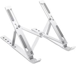 Original Deals Alumínium állvány, laptopokhoz vagy notebookokhoz, 6 szinten állítható magassággal, hordozható, prémium dizájn, univerzális (21KST0143)