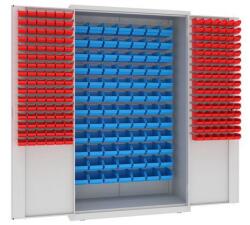 Malow Fém műhelyszekrény dobozokkal, 199 x 120 x 50 cm, szürke/szürke