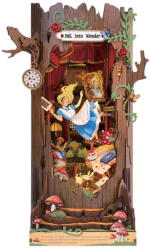 Robotime Alíz Csodaországban - DIY könyvespolc díszítő - Book nook (TGB12)