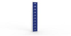 Malow Ron I hegesztett szekrény személyes tárgyak elhelyezésére, 10 rekesz, hengerzárral, szürke/sötét kék - manutan - 214 528 Ft