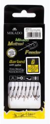 Mikado 8 db-os horgászhorog készlet, Mikado Rig Needle, barna (2000022166-10/0.12mm/10cm)