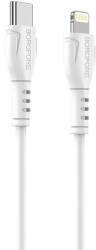 BOROFONE USB-C-Lightning adat- és töltőkábel, Borofone BX51 Triumph, 1 m, 3A, fehér