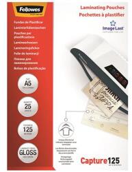 Fellowes meleglamináló fólia, 125 mikron, A5, fényes, 25 db (IFW53961) - emag