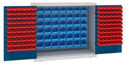 Malow Fém műhelyszekrény dobozokkal, 104 x 120 x 50 cm, szürke/sötét. kék