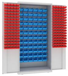 Malow Fém műhelyszekrény dobozokkal, 199 x 100 x 50 cm, szürke/szürke