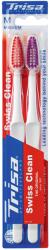 Trisa Kézi fogkefék Trisa Swiss Clean Duo Medium 664553 Multicolor (664553)