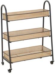 Mauro Ferretti Fuji tároló kocsi, 30x60x80 cm, fém, bézs (1425990000)