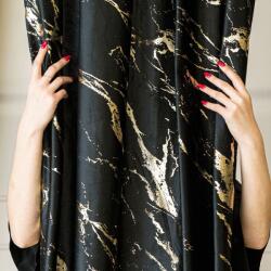 Markizeta Drapéria, Marquise, Fekete Marma, 140x250cm (MAR_82550)