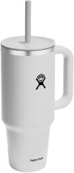 Hydro Flask Termosz, Hydro Flask, rozsdamentes acél, szívószállal, 1183 ml, fehér/ezüst (TT40PS110)