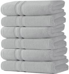 Quasar & Co Quasar & Co. Törölköző szett, Luxury Collection, 6 darabos, 76x147 cm, 100% pamut, 650 gsm, Világosszürke (43026111)