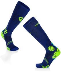 Try To Fly 3/4-es kompressziós kék-sárga Compression Socks sportzokni, 45-47 EU (TF42-204-04)
