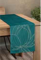 Eurofirany Blink12 bársony asztali futó Sötét türkiz 35x140 cm - emag