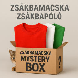 üres Póló Zsákba póló Mystery Box zsákbamacska -S méret