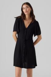 VERO MODA Vero Moda, V-nyakú miniruha, Fekete, M (10292845-BLACK-M)