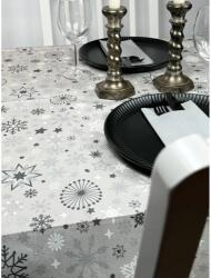 Mank Eldobható dekoratív terítő, Airlaid - Linclass Snowflakes téli print 140 x 220 cm 1 db (7777)