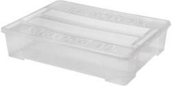 Heidrun Tex Box 7. Átlátszó Tároló doboz 60L 78, 5x58, 8x17cm tetővel (407213)