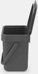 Brabantia Sort & Go szelektív szemetes 3 liter Grey - 209888 (209888)