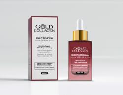Gold Collagen Éjszakai szérum az öregedés korai jeleinek megelőzésére és a mély ráncok csökkentésére Gold Collagen Night Renewal, 30ml (HMT088)