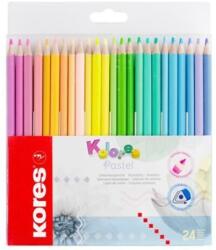 Kores 24 db Kores pasztell színű, háromszög alakú ceruza készlet (LCMKO93321)
