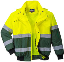 Portwest C565 Jól Láthatósági Bomber Kabát - 3XL, Sárga/Zöld