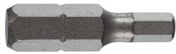 TORSION bit 1/4' ' DIN/ISO 1173 C 6.3 alak - hatszögletű profil T-Rip, DIM HEX 3.0 H-Rip, L 25