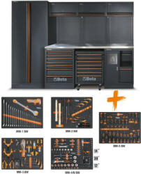 Beta C45PRO 2.0 X/268UT C45PRO 2.0 X műhelyberendezés összeállítás 268 darabos Beta Worker szerszámkészlettel