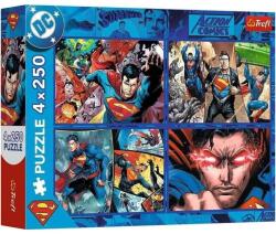 Trefl DC: A bátor Superman 4x250db-os puzzle - Trefl (13340) - jatekshop