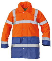 CERVA Sefton Jól Láthatósági Kabát - 2XL, Narancs/Királykék