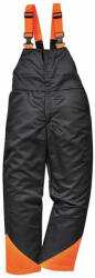 Portwest Ch12 Favágó Kantáros Munkásnadrág - XL, Fekete/Narancs