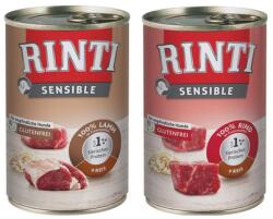 RINTI Sensible Marhahús rizzsel 6x400 g + Bárányhús rizzsel 6x400 g