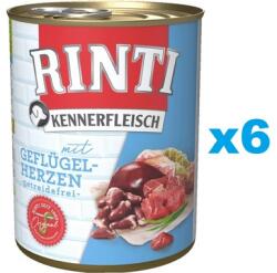 RINTI Kennerfleisch Poultry hearts baromfiszívek 6x800 g