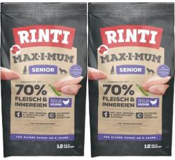 RINTI MAX-I-MUM Senior Chicken csirkével idősebb kutyáknak 2 x 12 kg