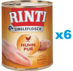 RINTI Singlefleisch Chicken Pure monoprotein csirke 6x800 g
