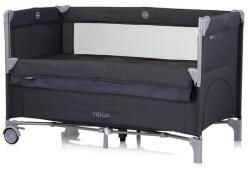 Chipolino Relax multifunkciós utazóágy - Antracite Linen (3800931064129)