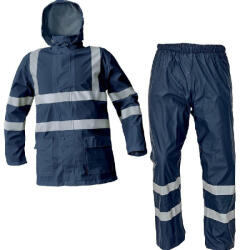 CERVA Siret Jól Láthatósági Esőöltöny - Sötétkék, S
