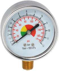 Airpress Барометър 1/4" 0-12 bar долна връзка (4342050)