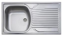 DONAU DE 129 mosogatótálca (780x440 mm, 1 medence+csepptálca) komplett 1 1/2" szifoncsomaggal (1043) (Donau DE129)