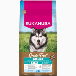 EUKANUBA 12kg Eukanuba Grain Free Adult Adult Large & Giant tengeri hal száraz kutyatáp