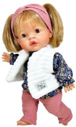 Nines D'Onil Papusa Nines D'Onil, Joy, cu parul blond, cu vesta alba, cu miros de vanilie, 37 cm (3052) Papusa