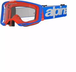  Alpinestars cross szemüveg Vision 8 Wordmark | Kék-Narancssárga - víztiszta lencsével
