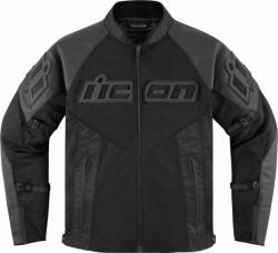 ICON motoros kabát MESH AF LEATHER JACKET - FEKETE