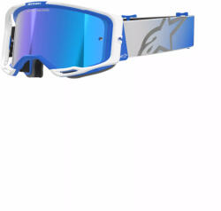  Alpinestars cross szemüveg Vision 8 Corp | Kék-Fehér - tükrös kék lencsével