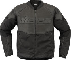 ICON Overlord3 LEATHER motoros bőrkabát | Black