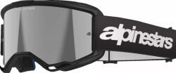  Alpinestars cross szemüveg Vision 3 Wordmark | Fekete - tükrös ezüst lencsével