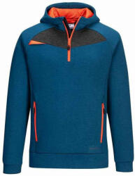 Portwest DX467 Kapucnis Pulóver Cipzáros Nyakkal - S, Metró kék