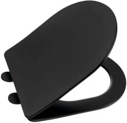 SAPHO Paco - WC-ülőke, SoftClose, Slim, fekete PCS1012B (PCS1012B)