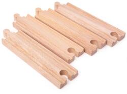 Bigjigs Toys Sine lungi drepte 21 cm 4 buc (DDBJT100) Trenulet