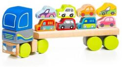Cubika Fa kamion autószállító utánfutóval - 32 cm Ajánlott 3-6 éves korig unisex (44744)