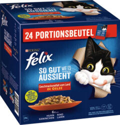 FELIX "So gut wie es aussieht" macska tasak MP hús zselés 24x85g
